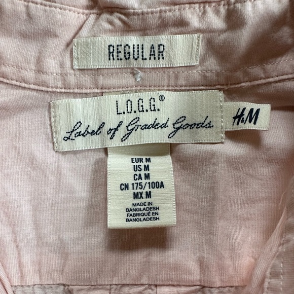 H&M x Label of Graded Goods Men’s Medium Button Up - Picture 4 of 10